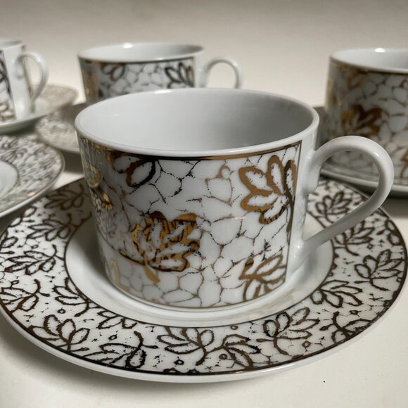 Gabbay Fine China Tea Cup & Saucer Set - Picture 3 of 9